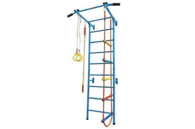 Swedish wall for children, light blue, 223x108x87.5cm Swedish wall for children, light blue, 223x108x87.5cm