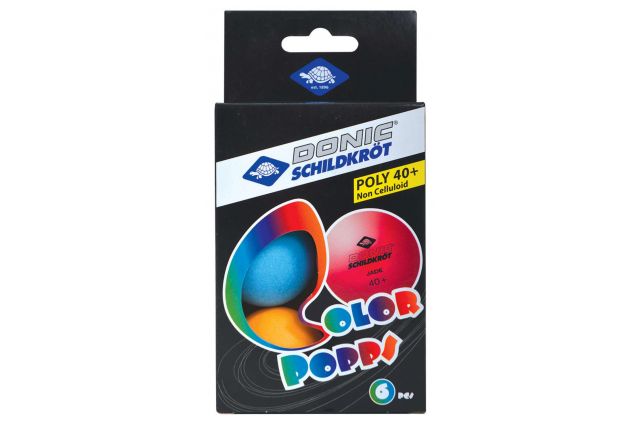 Stalo teniso kamuoliukai DONIC P40+ Colour 6vnt Stalo teniso kamuoliukai DONIC P40+ Colour 6vnt
