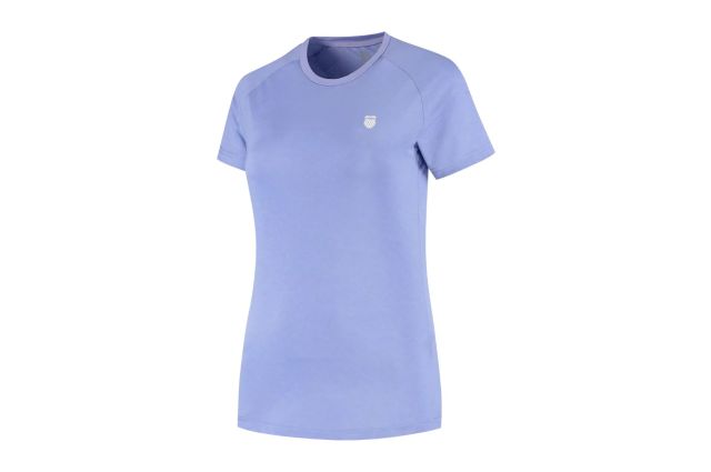 T-shirt for women K-SWISS HYPERCOURT CREW TEE JAQUARD S purple