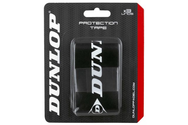 Padel racket protective tape DUNLOP  blister 3 pcs black/white Padel racket protective tape DUNLOP  blister 3 pcs black/white