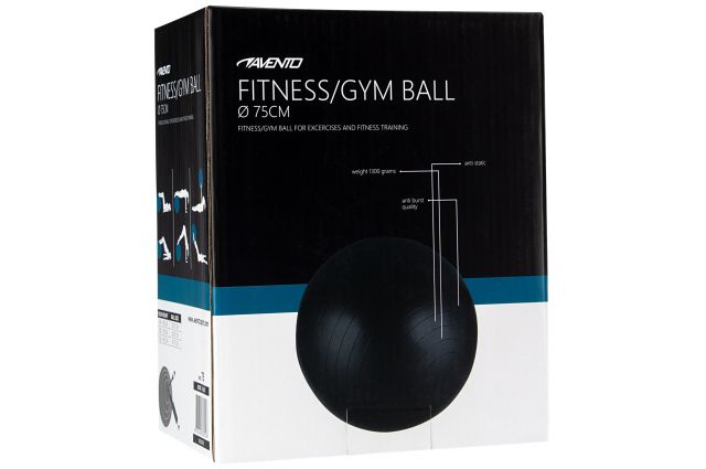 Gym Ball AVENTO 42OC 75cm Black Gym Ball AVENTO 42OC 75cm Black