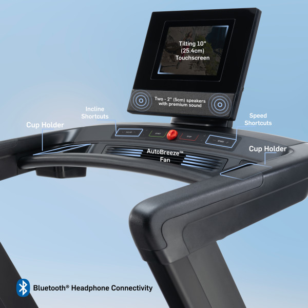 NordicTrack Commercial 1250 valdymo pultas ir Bluetooth ry&scaron;ys