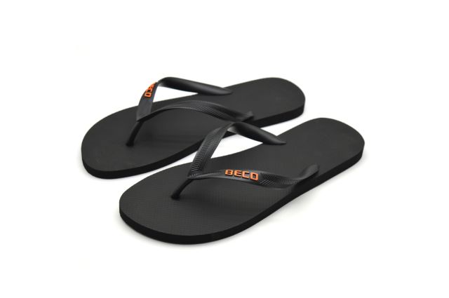 Slippers for men V-strap BECO 90203 0 size 46/47 black Slippers for men V-strap BECO 90203 0 size 46/47 black