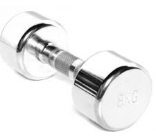 Chromed dumbbell TOORX MC-8 8kg