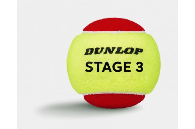 Tennis balls DUNLOP STAGE 3 RED 12-polybag ITF Tennis balls DUNLOP STAGE 3 RED 12-polybag ITF