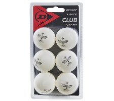 Table tennis balls Dunlop CLUB CHAMP 1 star 6pcs