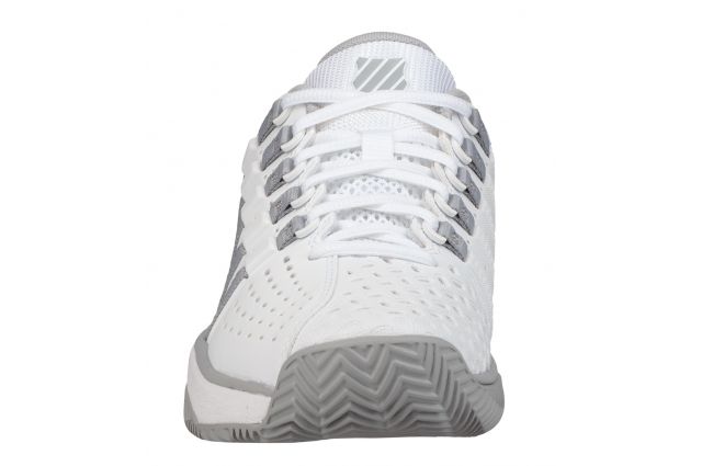 Tennis shoes K-SWISS HYPERMATCH HB for woman's, white/grey outdoor, size UK 4 Tennis shoes K-SWISS HYPERMATCH HB for woman's, white/grey outdoor, size UK 4