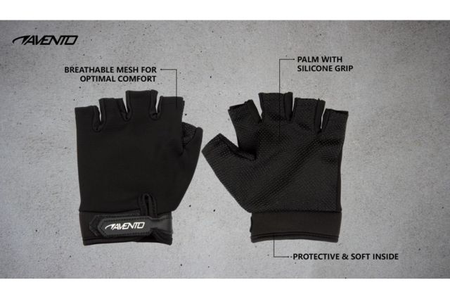 Fitness gloves mesh AVENTO 42AB S/M Black Fitness gloves mesh AVENTO 42AB S/M Black