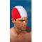 Fabric swimcap for men FASHY 3241 04 red/white Raudona/balta Fabric swimcap for men FASHY 3241 04 red/white