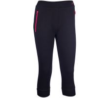 Leggings for women 3/4 AVENTO 31AK ZWF 42 Black/Fuchsia