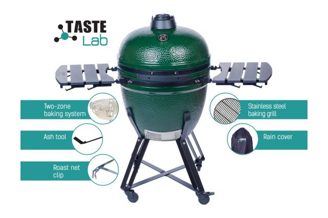 Kepsninė KAMADO TasteLab 23,5" su priedais Kepsninė KAMADO TasteLab 23,5" su priedais