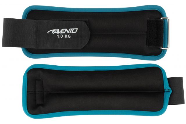 Wrist/ankle weight neopreen AVENTO 42AE 2X1kg Black/Blue Wrist/ankle weight neopreen AVENTO 42AE 2X1kg Black/Blue