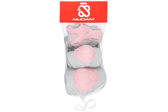 Protector set for kids NIJDAM Concrete Rose N61EC02 L Pink/Grey