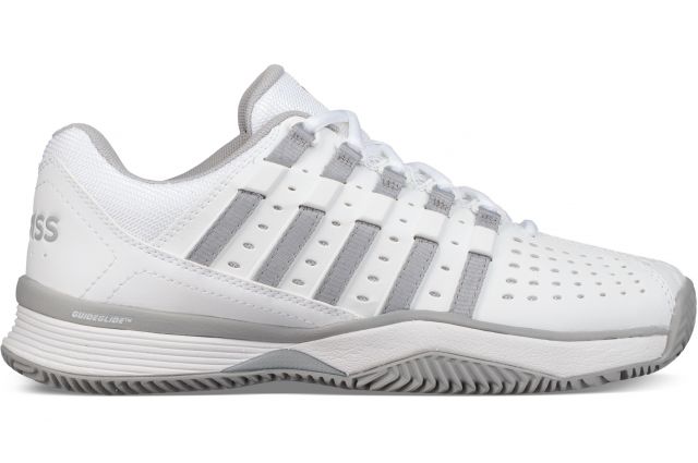 Tennis shoes K-SWISS HYPERMATCH HB for woman's, white/grey outdoor, size UK 4 Tennis shoes K-SWISS HYPERMATCH HB for woman's, white/grey outdoor, size UK 4