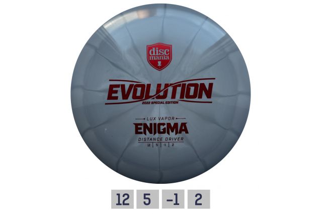 Diskgolfo diskas DISCMANIA Lux Vapor ENIGMA Evolution Diskgolfo diskas DISCMANIA Lux Vapor ENIGMA Evolution
