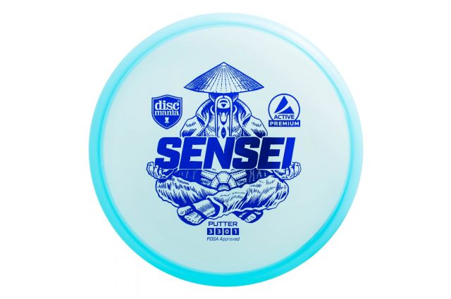 Discgolf DISCMANIA Putter SENSEI Active Premium Blue 3/3/0/1 Discgolf DISCMANIA Putter SENSEI Active Premium Blue 3/3/0/1