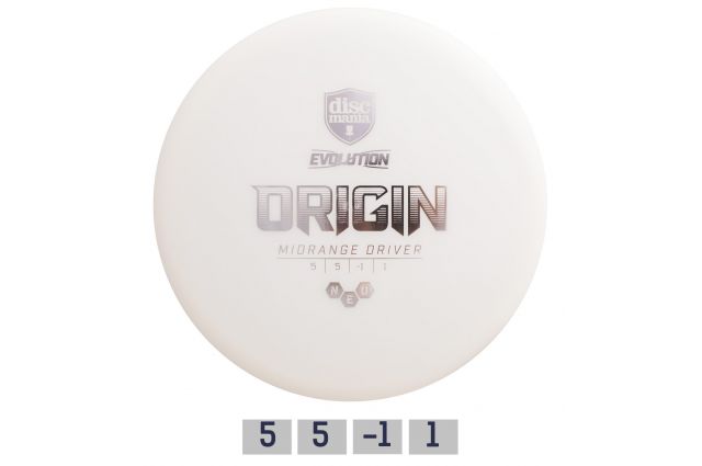 Discgolf DISCMANIA Midrange Driver NEO ORIGIN Evolution White 5/5/-1/1 Discgolf DISCMANIA Midrange Driver NEO ORIGIN Evolution White 5/5/-1/1