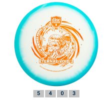 Discgolf DISCMANIA Midrange Driver C-LINE GLOW HORIZON MD4 Eternal Void 2 Clear/Blue 5/4/0/3