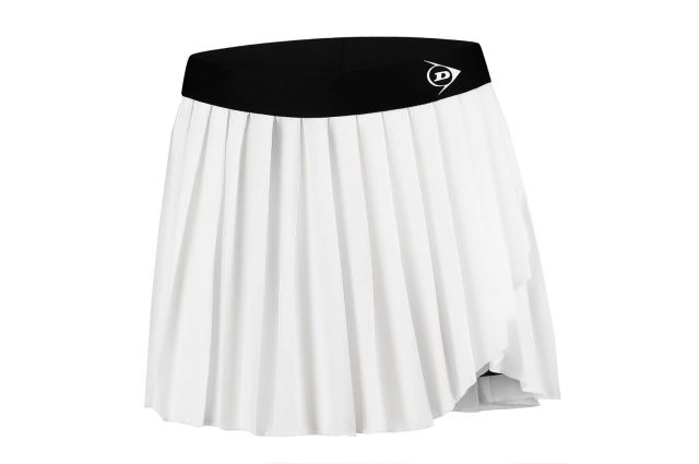 Skirt for women DUNLOP GAME Balta/juoda S whitelack