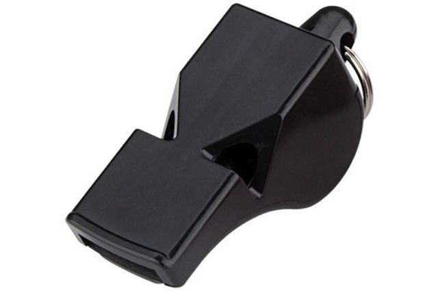 Referee's whistle pealess AVENTO 75FI Black Referee's whistle pealess AVENTO 75FI Black