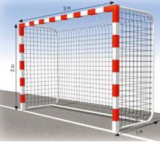 Handball net TREMBLAY FH724 3x2m, 4mm 2pcs