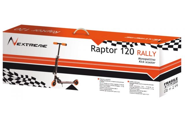 Paspirtukas ADVENTURE RAPTOR 120 RALLY, Paspirtukas ADVENTURE RAPTOR 120 RALLY