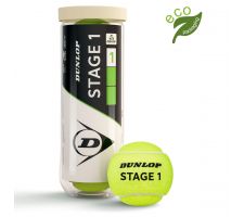 Tennis balls DUNLOP STAGE 1 GREEN, 3-tube ITF