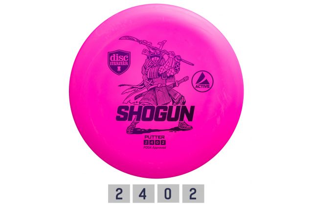 Discgolf DISCMANIA Putter SHOGUN Active Pink 2/4/0/2 Discgolf DISCMANIA Putter SHOGUN Active Pink 2/4/0/2