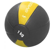 Weight ball SVELTUS Medicine Ball 1kg D19,6cm Black / Yellow