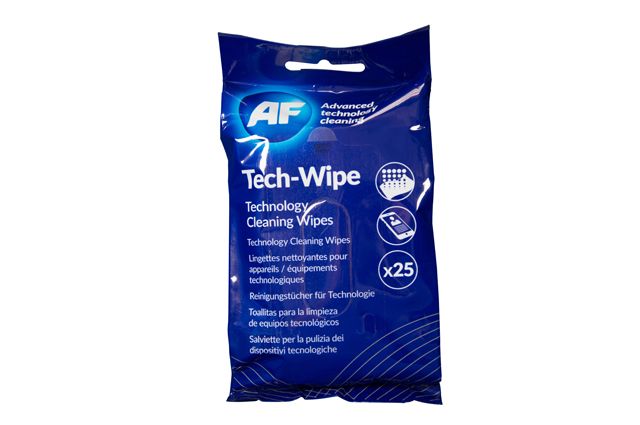 Tech Wipes - Cleaning wipes for technology devices 25psc AF Tech Wipes - Cleaning wipes for technology devices 25psc AF