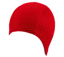 Swim cap adult BECO BUBBLE 7300 5 rubber red for adult