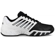Tennis shoes for men K-SWISS BIGSHOT LIGHT 3 OMNI, white/black, outdoor UK 12 (EU 47)