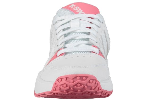 Tennis shoes for kids K-SWISS COURT SMASH OMNI white/pink, size UK 10 (EU 28) Tennis shoes for kids K-SWISS COURT SMASH OMNI white/pink, size UK 10 (EU 28)