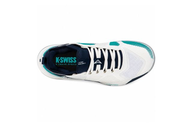 Tennis shoes for men K-SWISS K-FRAME SPEED RUBLO CLAY white/green/black
