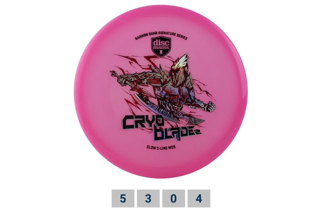 Discgolf DISCMANIA Midrange Driver C-LINE GLOW MD5 Gannon Buhr Signature - Cryo Blade 2 Pink 5/3/0/4 Discgolf DISCMANIA Midrange Driver C-LINE GLOW MD5 Gannon Buhr Signature - Cryo Blade 2 Pink 5/3/0/4