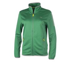 Knitted jacket for women DUNLOP Club XS green