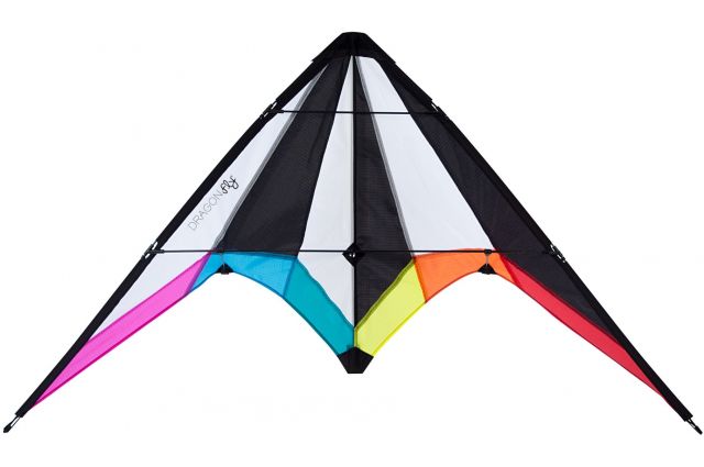 STUNT DRAGONFLY 51XB Stunt Kite BISE 115 Black/White/Pink/Blue STUNT DRAGONFLY 51XB Stunt Kite BISE 115 Black/White/Pink/Blue