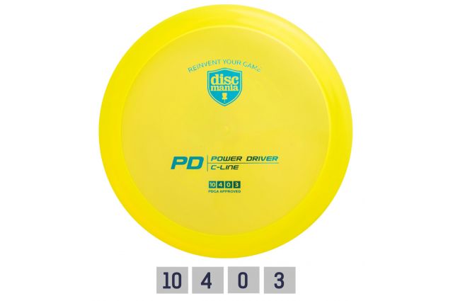 Discgolf DISCMANIA Distance Driver C-LINE PD Yellow 10/4/0/3 Discgolf DISCMANIA Distance Driver C-LINE PD Yellow 10/4/0/3