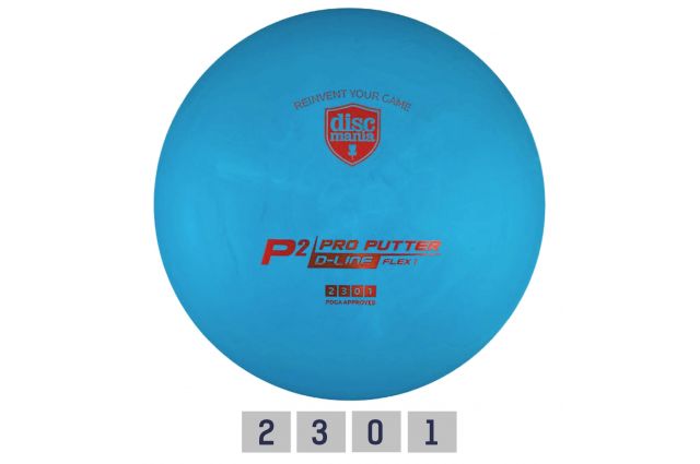 Discgolf DISCMANIA Putter D-LINE P2 FLEX 1 Blue 2/3/0/1 Discgolf DISCMANIA Putter D-LINE P2 FLEX 1 Blue 2/3/0/1