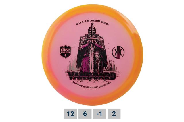 Discgolf DISCMANIA Fairway Driver C-LINE GLOW HORIZON VANGUARD Kyle Klein Creator Series Pink 9/5/0/2 Discgolf DISCMANIA Fairway Driver C-LINE GLOW HORIZON VANGUARD Kyle Klein Creator Series Pink 9/5/0/2