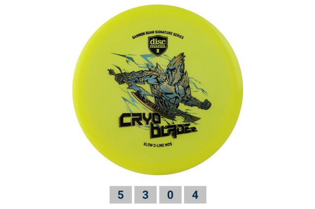 Discgolf DISCMANIA Midrange Driver C-LINE GLOW MD5 Gannon Buhr Signature - Cryo Blade 2 Yellow 5/3/0/4 Discgolf DISCMANIA Midrange Driver C-LINE GLOW MD5 Gannon Buhr Signature - Cryo Blade 2 Yellow 5/3/0/4