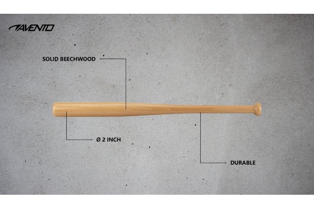 Baseball bat wood AVENTO 47AM 68cm Brown Baseball bat wood AVENTO 47AM 68cm Brown