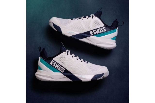 Tennis shoes for men K-SWISS K-FRAME SPEED RUBLO CLAY white/green/black