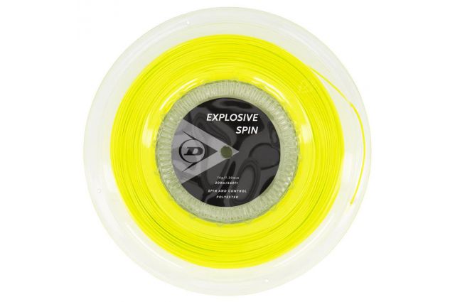Strings for tennis racket DUNLOP EXPLOSIVE SPIN 16g/1.30mm 200m Strings for tennis racket DUNLOP EXPLOSIVE SPIN 16g/1.30mm 200m
