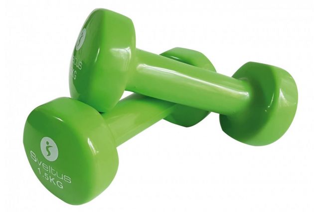 Dumbbells vinyl SVELTUS Epoxy 1187 2x1,5kg Green Dumbbells vinyl SVELTUS Epoxy 1187 2x1,5kg Green