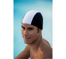 Fabric swimcap for men FASHY 3241 22 black/white