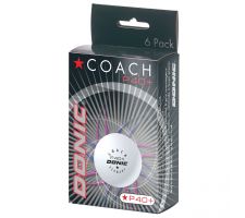 Stalo teniso kamuoliukai DONIC P40+ Coach 6vnt, Piłeczki do tenisa stołowego Donic P40+ Coach 6 szt.