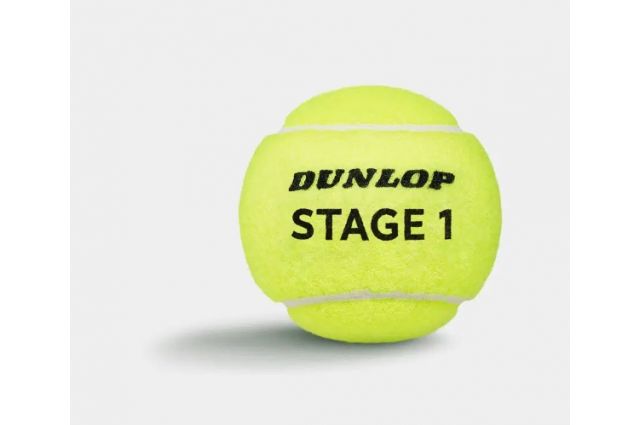 Tennis balls DUNLOP STAGE 1 GREEN 3-tube ITF
