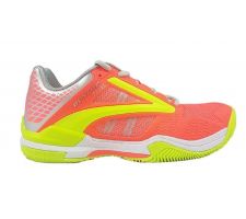 Padel tennis shoes Dunlop EXTREME for women, coral/fluo yellow, size EU