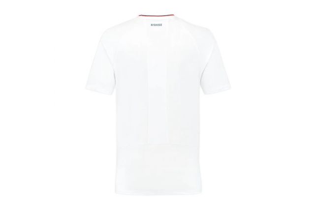 T-shirt for men K-SWISS HYPERCOURT MESH CREW 4 M white Balta T-shirt for men K-SWISS HYPERCOURT MESH CREW 4 M white